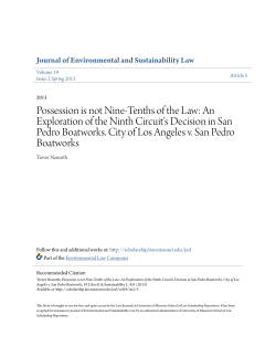 Possession is not Nine-Tenths of the Law: An Exploration of the