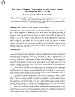 processing of diamond composites for cutting tools by