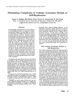 Minimizing Complexity in Cellular Automata Models of Self