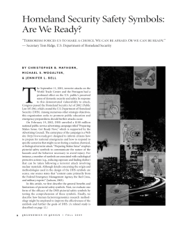 Homeland Security Safety Symbols