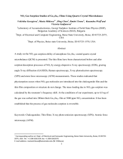 NO2 Gas Sorption Studies of Ge33Se67 Films