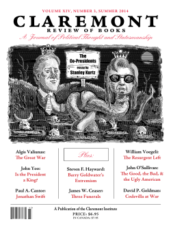 A Journal of Political Thought and Statesmanship