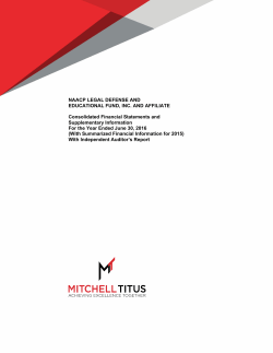 2016 Audited Financial Statement