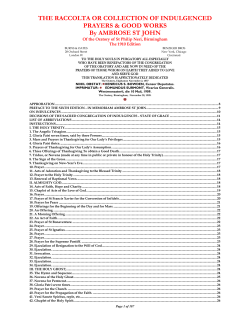 The Raccolta or Collection of indulgenced prayers and