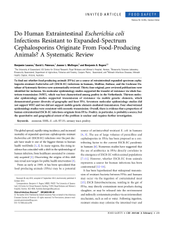 Do Human Extraintestinal Escherichia coli Infections Resistant to