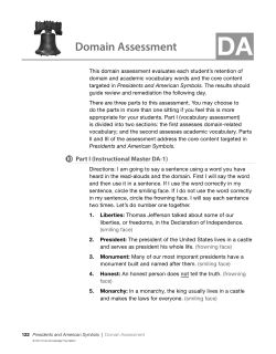 Domain Assessment