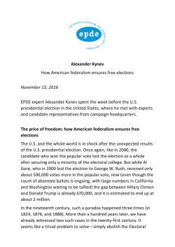 How American federalism ensures free elections