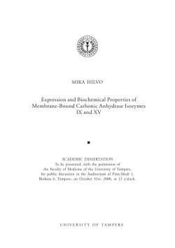 Expression and Biochemical Properties of Membrane