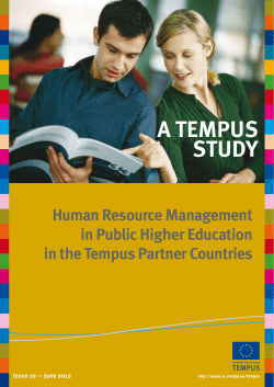 Human Resource Management in Public Higher Education