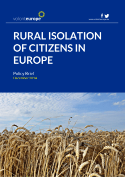 rural isolation of citizens in europe