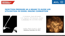 injection pressure as a means to guide air utilization in
