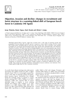 Migration, invasion and decline: changes in