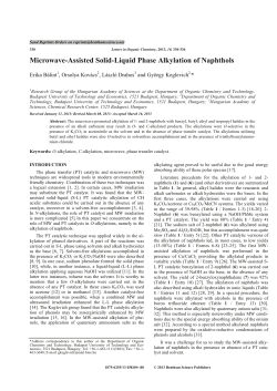 Microwave-Assisted Solid-Liquid Phase Alkylation of Naphthols