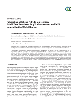 Fabrication of silicon nitride ion sensitive field-effect