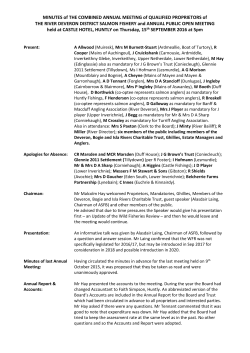 Minutes &ndash; AGM 15th Sep 2016