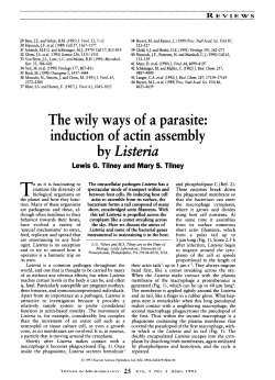 The wily ways of a parasite: induction of actin assembly by Listeria