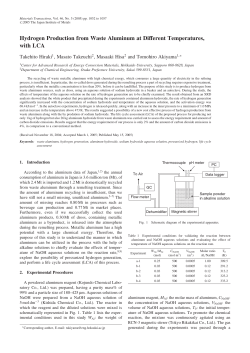 Hydrogen Production from Waste Aluminum at