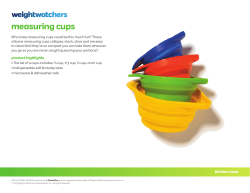 measuring cups - Weight Watchers