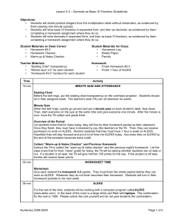 Lesson 3-3 - Decimals as Base-10 Fractions