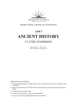 A HIST 2/3U - Board of Studies