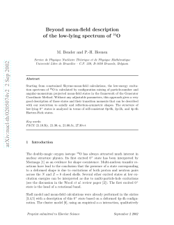 Beyond mean-field description of the low