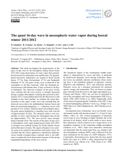 The quasi 16-day wave in mesospheric water vapor during boreal
