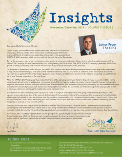 Letter From The CEO - Delta Community Credit Union