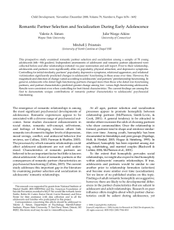 Romantic Partner Selection and Socialization