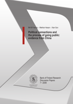 Political connections and the process of going public