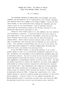 WOWSERS AND DIGGERS: THE IMPACT OF PURITAN IDEALS