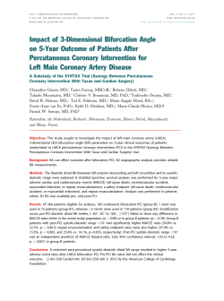 Impact of 3-Dimensional Bifurcation Angle on 5