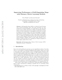 Improving Performance of Self-Organising Maps with Distance