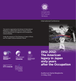 The American legacy in Japan sixty years after the Occupation