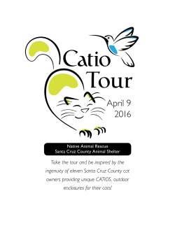 Catio Tour Booklet - Santa Cruz County Animal Shelter