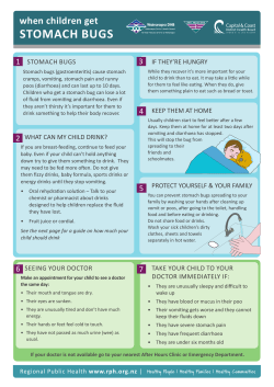 stomach bugs - Regional Public Health