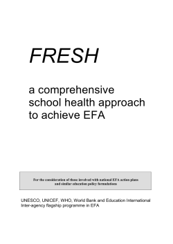 FRESH: a comprehensive school health approach to
