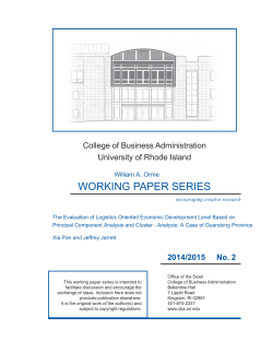 Evaluating Logistics Oriented Development Level Based on