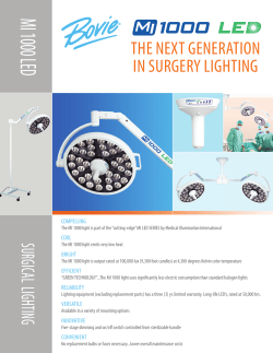 MI 1000 LED - Bovie Medical