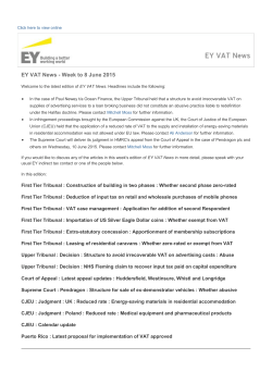 EY VAT News week to 8 June 2015