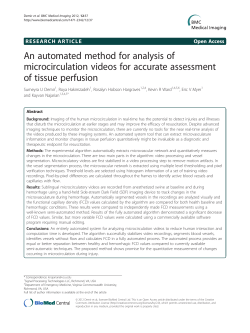 An automated method for analysis of microcirculation videos for