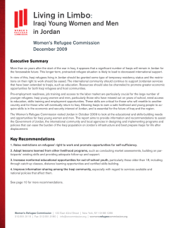 Living in Limbo - Women`s Refugee Commission