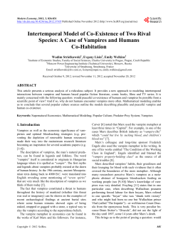 Intertemporal Model of Co-Existence of Two Rival Species: A Case