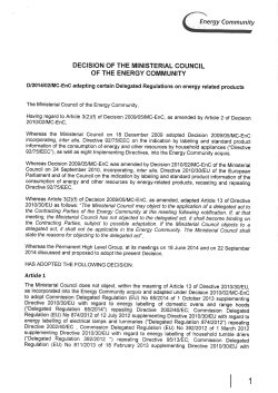 decision of the ministerial council