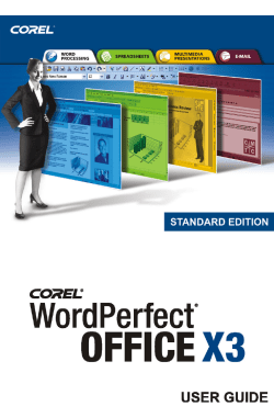 WordPerfect Office X3 User Guide