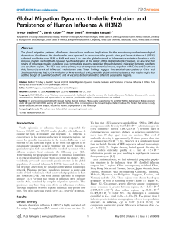 Global Migration Dynamics Underlie Evolution and