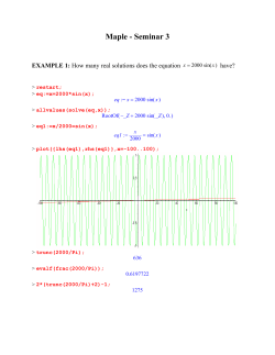 Maple_S3.mws - [Server 1] - Studentsky server PF JCU