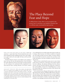 The Place Beyond Fear and Hope