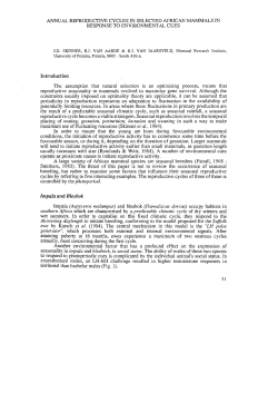 Introduction The assumption that natural selection is an Optlmlslllg