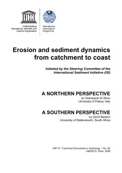 Erosion and sediment dynamics from catchment to coast