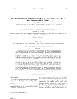 High-Resolution Large-Eddy Simulations of Flow in a Steep Alpine